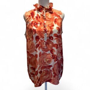 Ann Taylor Loft for Women's Blouse Medium NWT 100% Polyester Summer Sleeveless